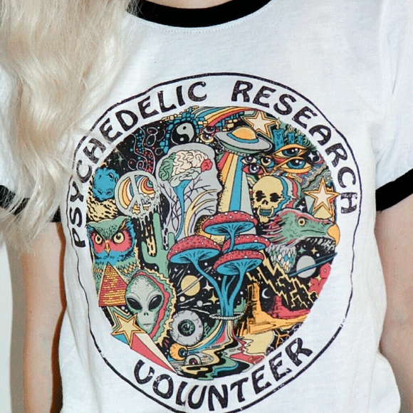Psychedelics Tee! pastel boho festival psychadelic - Picture 2 of 8